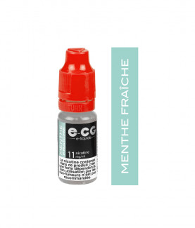 Flacon de e-liquide menthe fraiche de qualité supérieure, disponible en plusieurs saveurs et taux de nicotine, pour une expérience de vapotage optimale. Idéal pour les utilisateurs de cigarettes électroniques.